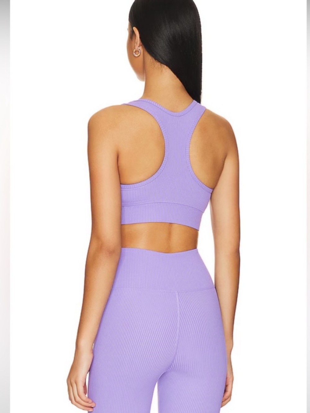 Year of Ours Lavender Ribbed Yoga Set